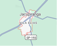 Mapa com a localização do Viveiro NMA em Jacupiranga - SP